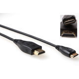Advanced cable technology HDMI High Speed slimline connection cable HDMI-A male - HDMI-C maleHDMI High Speed slimline connection cable HDMI-A male - HDMI-C male